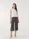 Elastic Waist Floral Women’S Capris